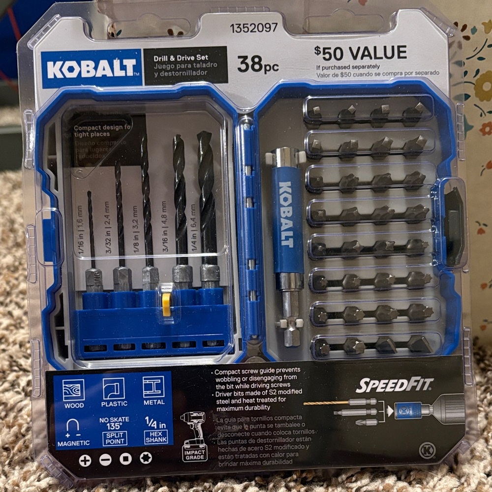 Kobalt 38-Piece Drill & Drive Set - Blue and Black